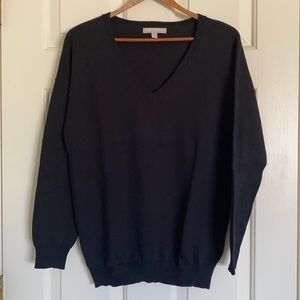 Black V-neck Sweater